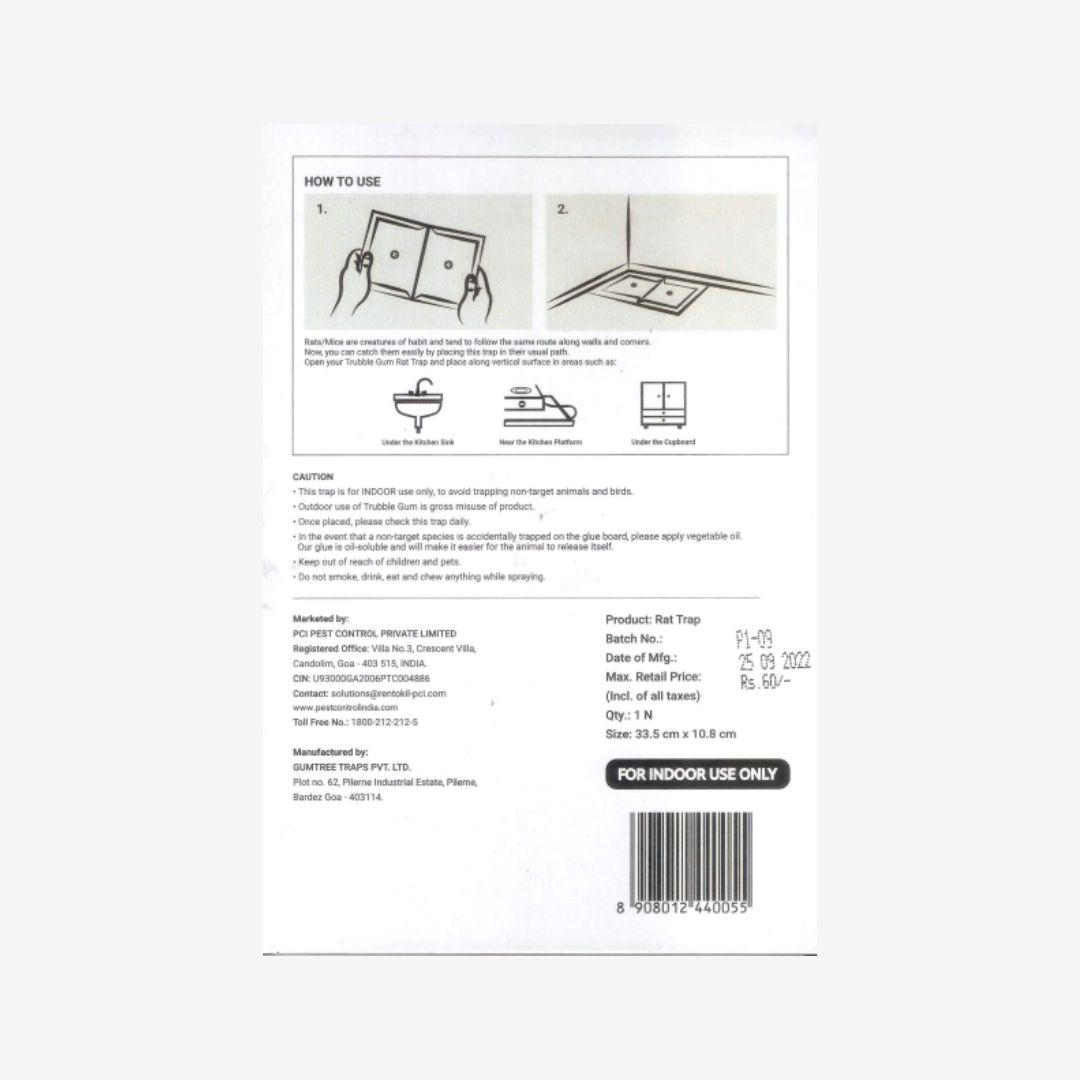 PCI Trubble Gum (Non-Toxic Glue Traps for Rats & Mice) - Image 2