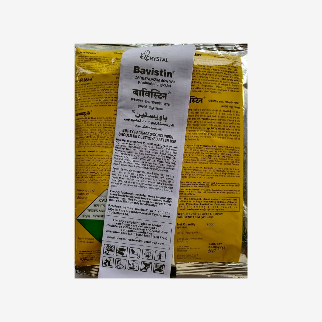 Crystal Bavistin Fungicide (Carbendazin 50% WP) - Image 2